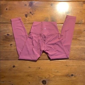 Rare Lululemon Misty Merlot Align II 25 Leggings